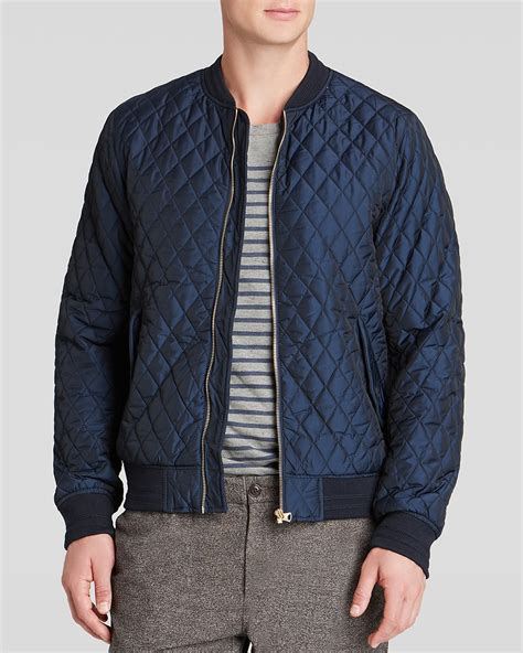 quilted nylon bomber jacket.